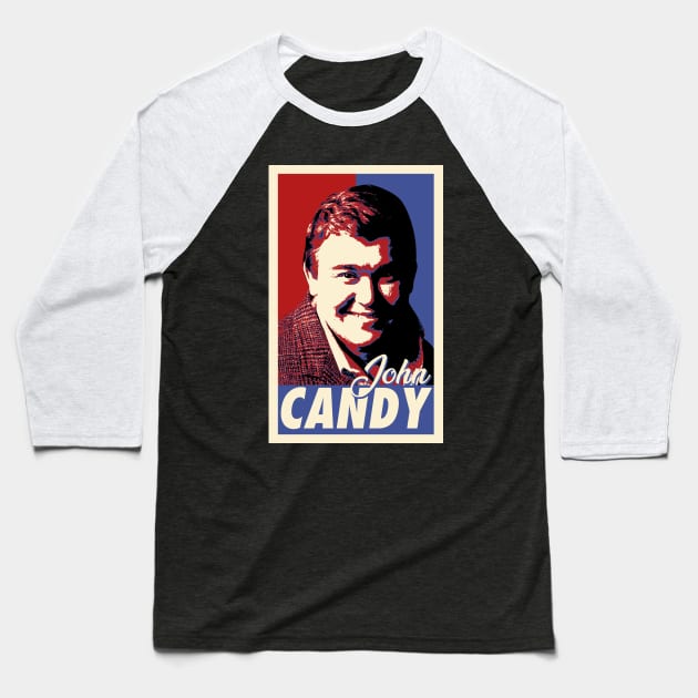 John Candy Pop Art Style Baseball T-Shirt by mia_me